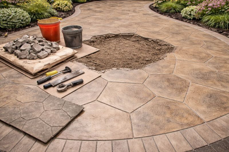 Decorative Concrete Repair in Cary, NC