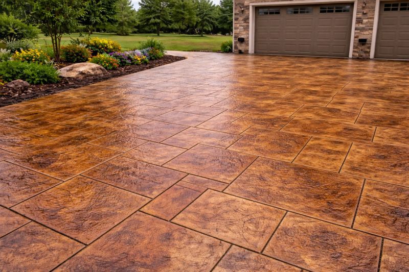 Driveway Concrete Staining in Dallas, TX